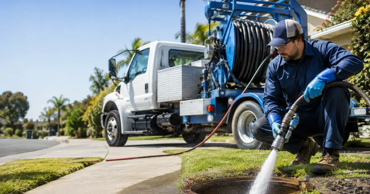 Hydro jet sewer cleaning Randsburg