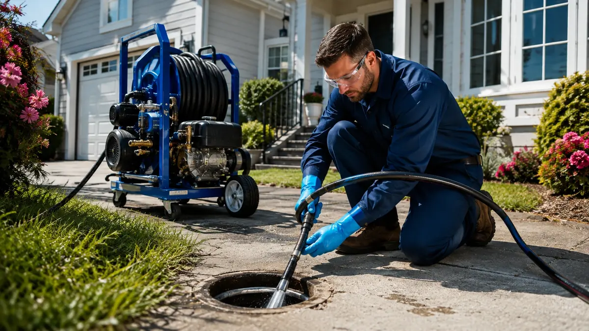Residential Hydro Jet Drain Cleaning in Randsburg